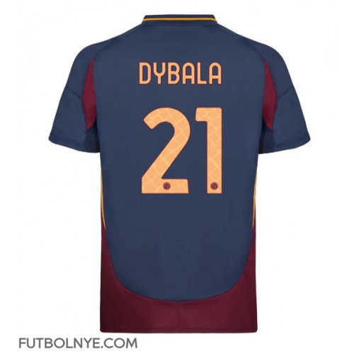 Camiseta AS Roma Paulo Dybala #21 Tercera Equipación 2024-25 manga corta